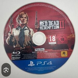 Red Dead Redemption II PS4 Game Disc